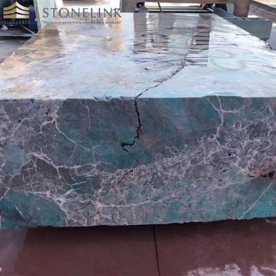 Amazon green quartzite slab