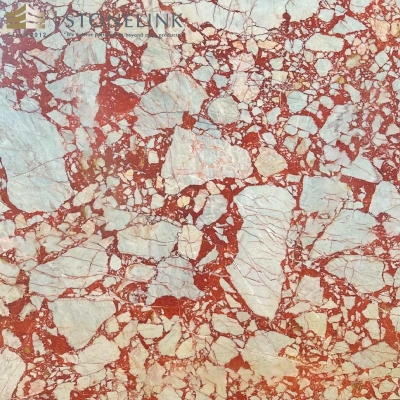 Bulgari Red marble slab